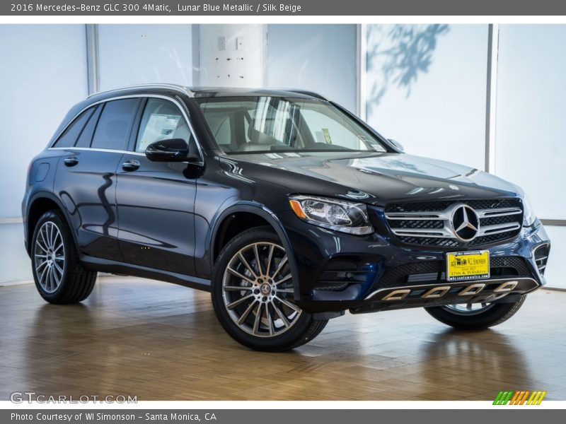 Lunar Blue Metallic / Silk Beige 2016 Mercedes-Benz GLC 300 4Matic