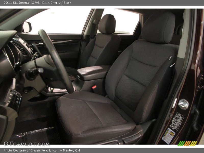 Dark Cherry / Black 2011 Kia Sorento LX V6