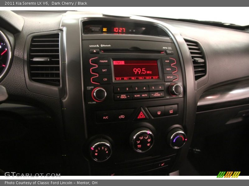 Dark Cherry / Black 2011 Kia Sorento LX V6