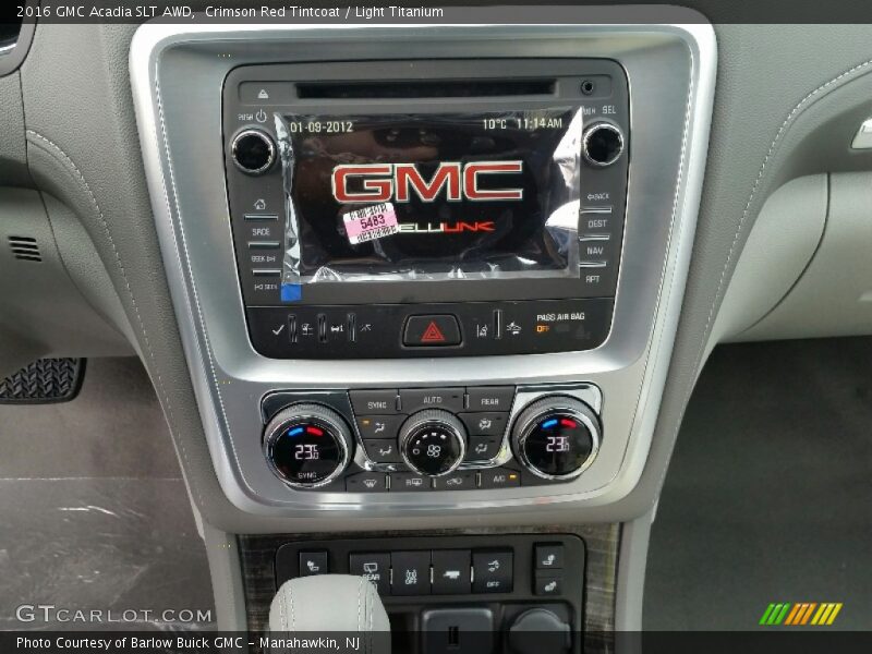 Crimson Red Tintcoat / Light Titanium 2016 GMC Acadia SLT AWD