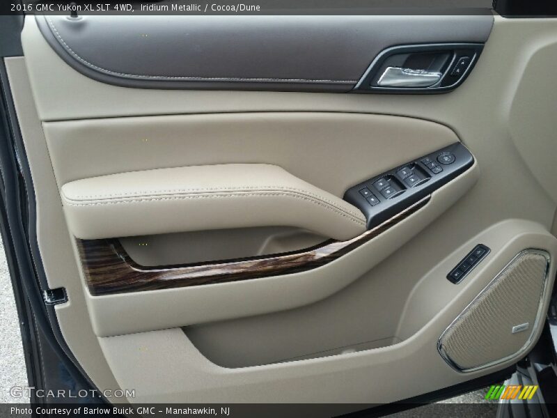 Iridium Metallic / Cocoa/Dune 2016 GMC Yukon XL SLT 4WD