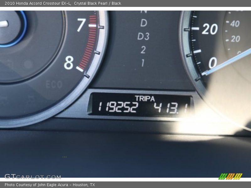 Crystal Black Pearl / Black 2010 Honda Accord Crosstour EX-L