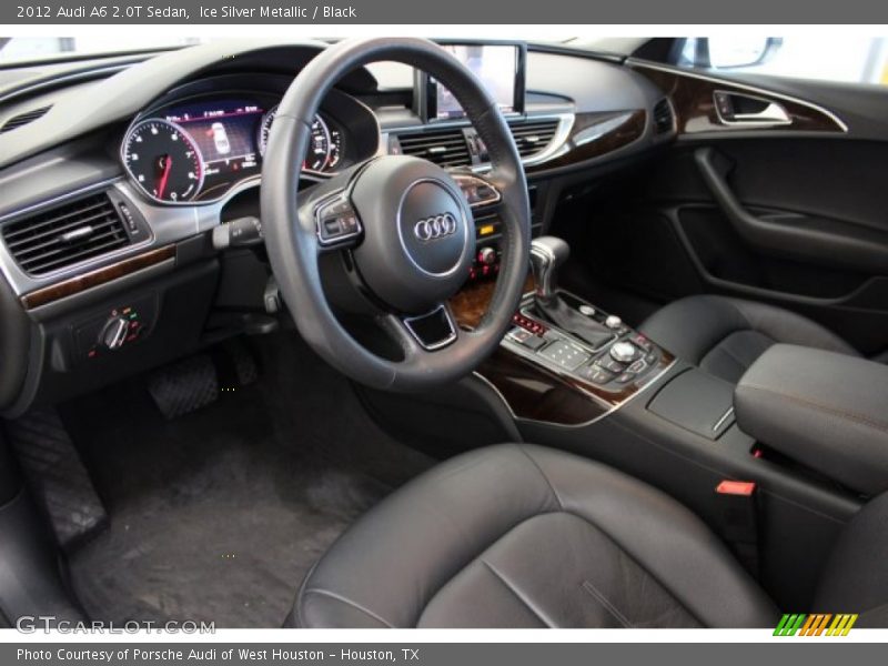 Ice Silver Metallic / Black 2012 Audi A6 2.0T Sedan