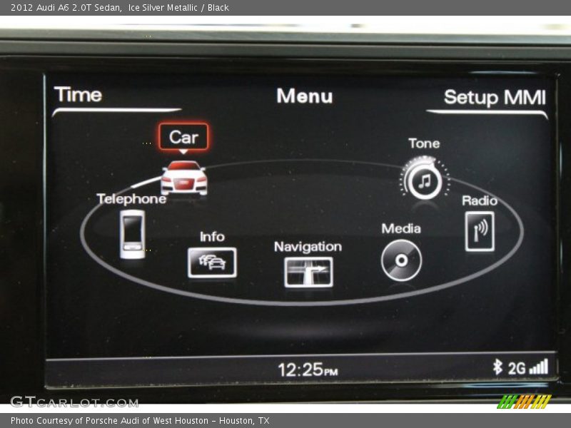 Ice Silver Metallic / Black 2012 Audi A6 2.0T Sedan