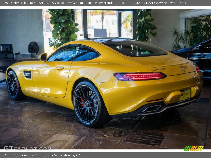  2016 AMG GT S Coupe AMG Solarbeam Yellow Metallic