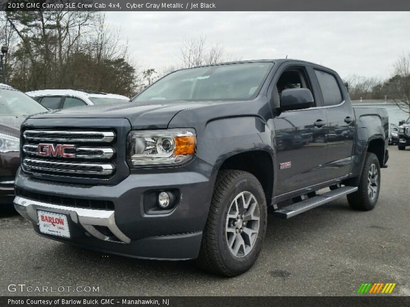 Cyber Gray Metallic / Jet Black 2016 GMC Canyon SLE Crew Cab 4x4