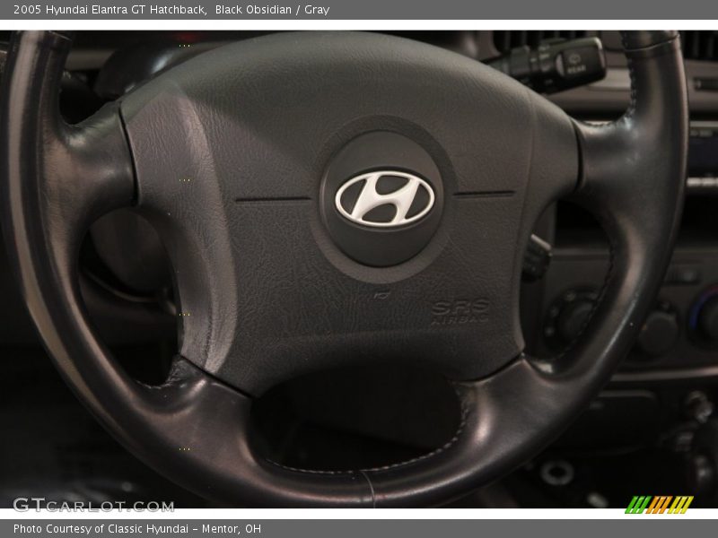 Black Obsidian / Gray 2005 Hyundai Elantra GT Hatchback