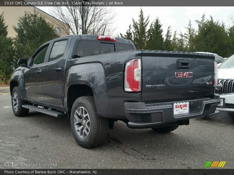 Cyber Gray Metallic / Jet Black 2016 GMC Canyon SLE Crew Cab 4x4