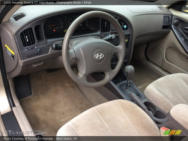  2006 Elantra GT Hatchback Beige Interior