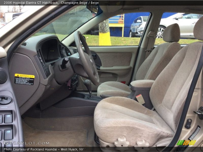 Champagne Beige / Beige 2006 Hyundai Elantra GT Hatchback