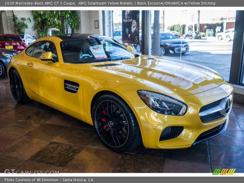 Front 3/4 View of 2016 AMG GT S Coupe