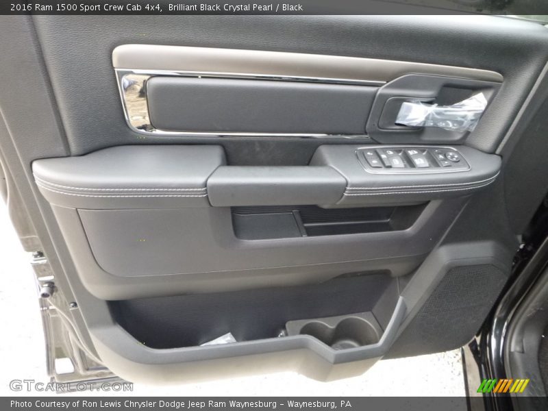 Brilliant Black Crystal Pearl / Black 2016 Ram 1500 Sport Crew Cab 4x4