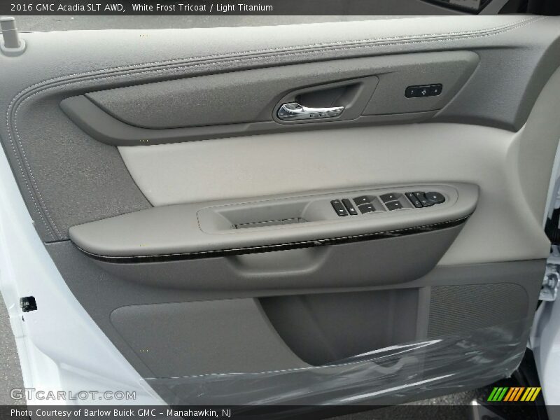 White Frost Tricoat / Light Titanium 2016 GMC Acadia SLT AWD