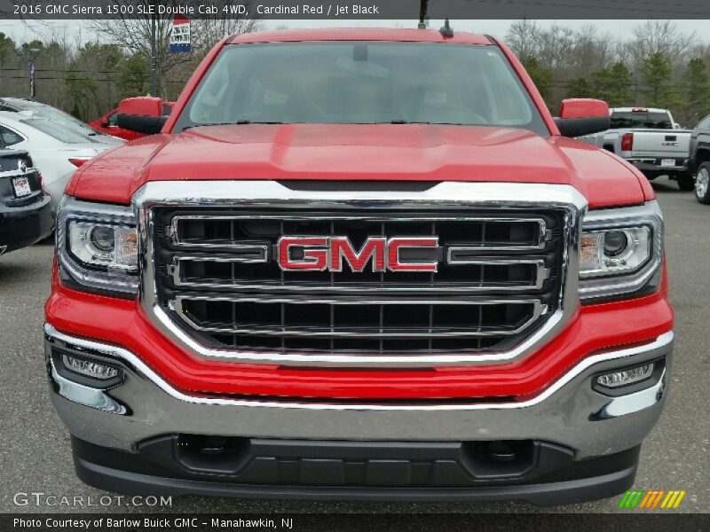 Cardinal Red / Jet Black 2016 GMC Sierra 1500 SLE Double Cab 4WD