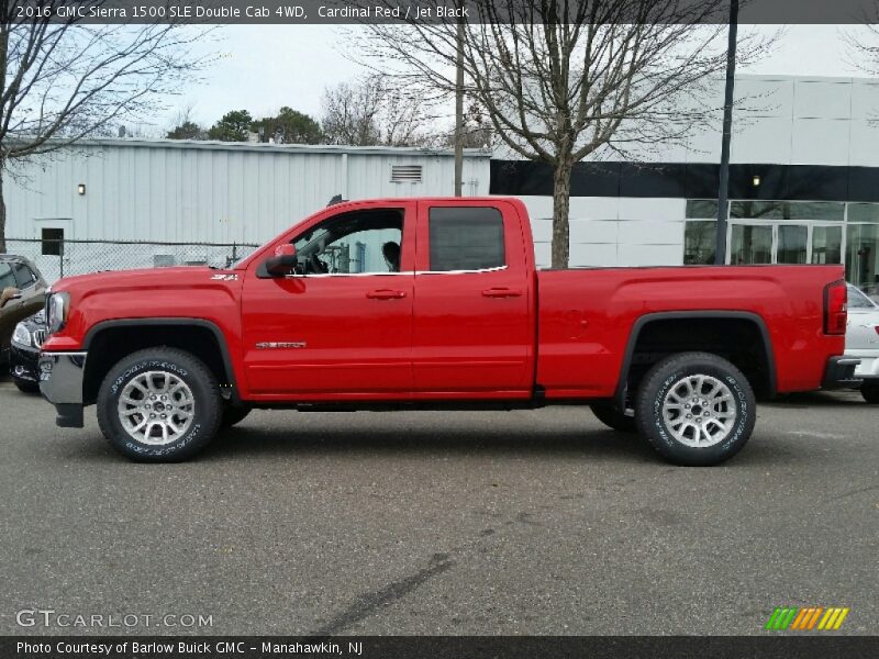 Cardinal Red / Jet Black 2016 GMC Sierra 1500 SLE Double Cab 4WD