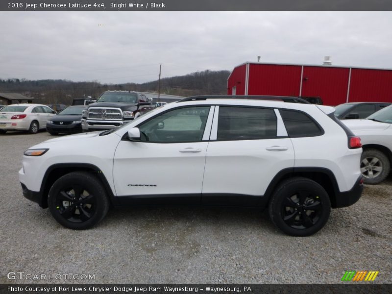Bright White / Black 2016 Jeep Cherokee Latitude 4x4