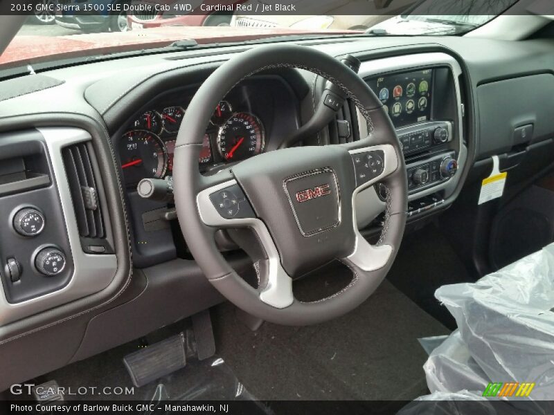 Cardinal Red / Jet Black 2016 GMC Sierra 1500 SLE Double Cab 4WD