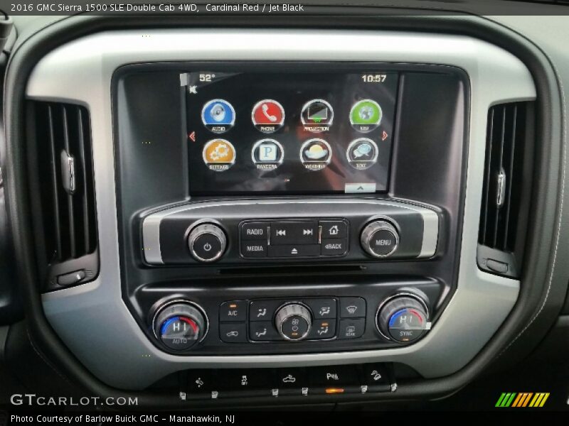 Cardinal Red / Jet Black 2016 GMC Sierra 1500 SLE Double Cab 4WD