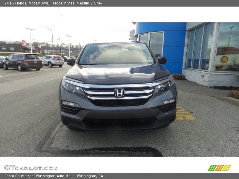 Modern Steel Metallic / Gray 2016 Honda Pilot LX AWD