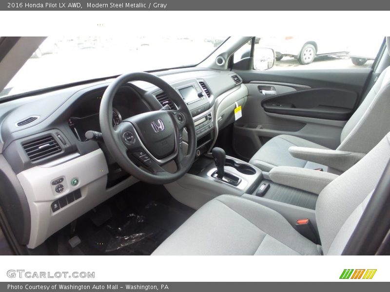 Modern Steel Metallic / Gray 2016 Honda Pilot LX AWD