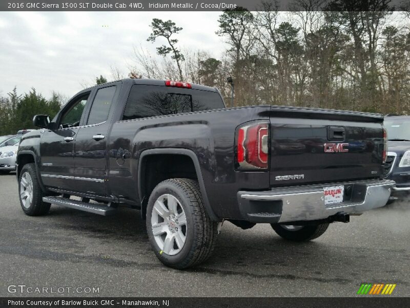 Iridium Metallic / Cocoa/Dune 2016 GMC Sierra 1500 SLT Double Cab 4WD