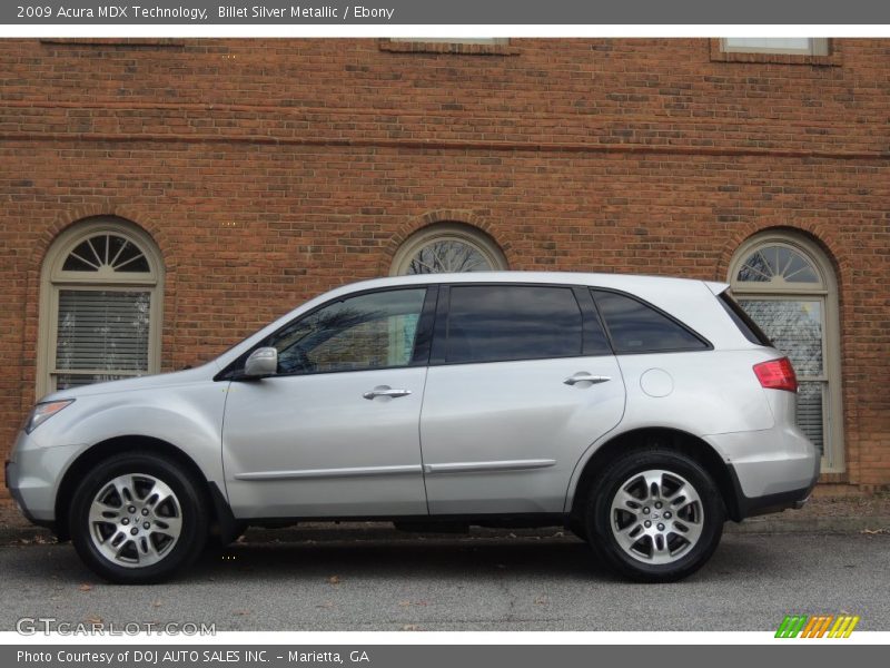 Billet Silver Metallic / Ebony 2009 Acura MDX Technology