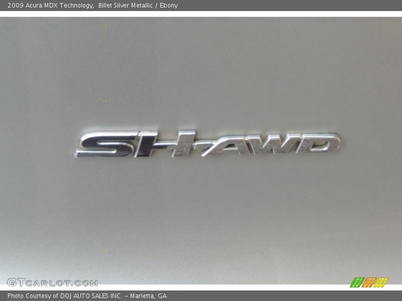 Billet Silver Metallic / Ebony 2009 Acura MDX Technology