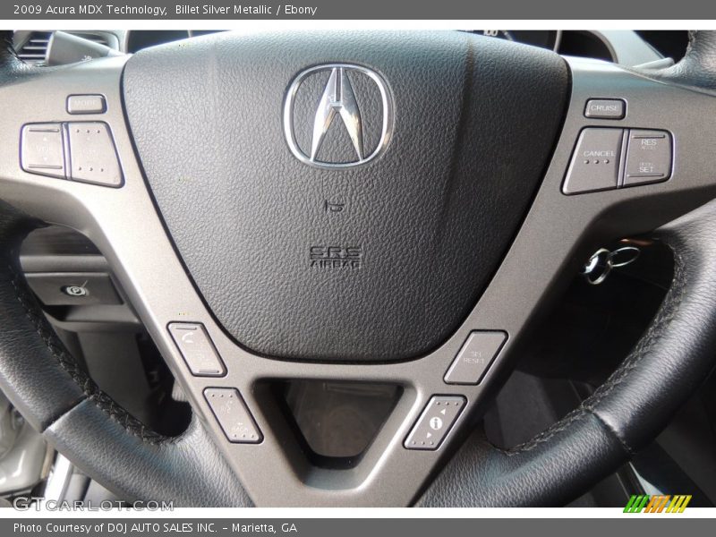 Billet Silver Metallic / Ebony 2009 Acura MDX Technology