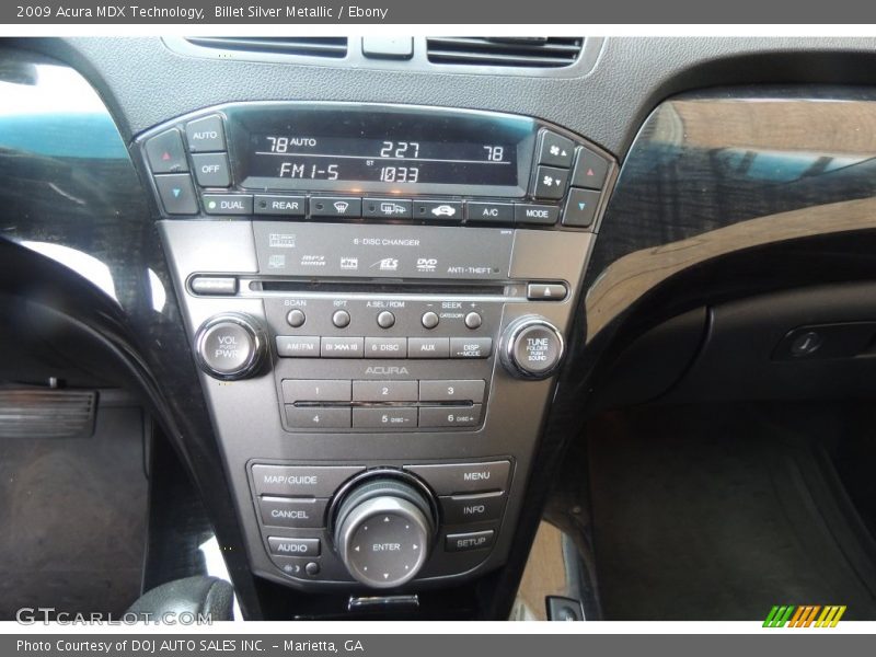 Billet Silver Metallic / Ebony 2009 Acura MDX Technology