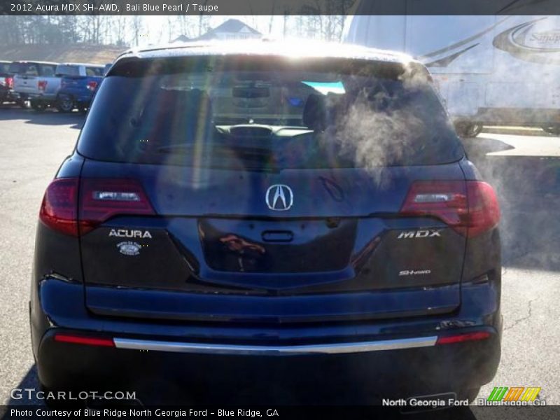 Bali Blue Pearl / Taupe 2012 Acura MDX SH-AWD