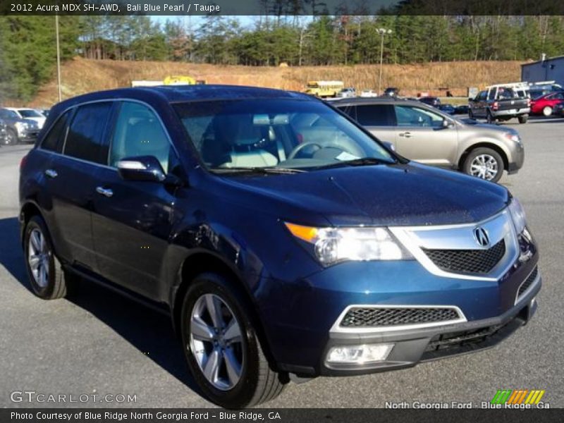 Bali Blue Pearl / Taupe 2012 Acura MDX SH-AWD