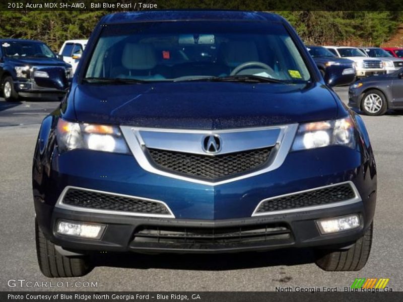 Bali Blue Pearl / Taupe 2012 Acura MDX SH-AWD