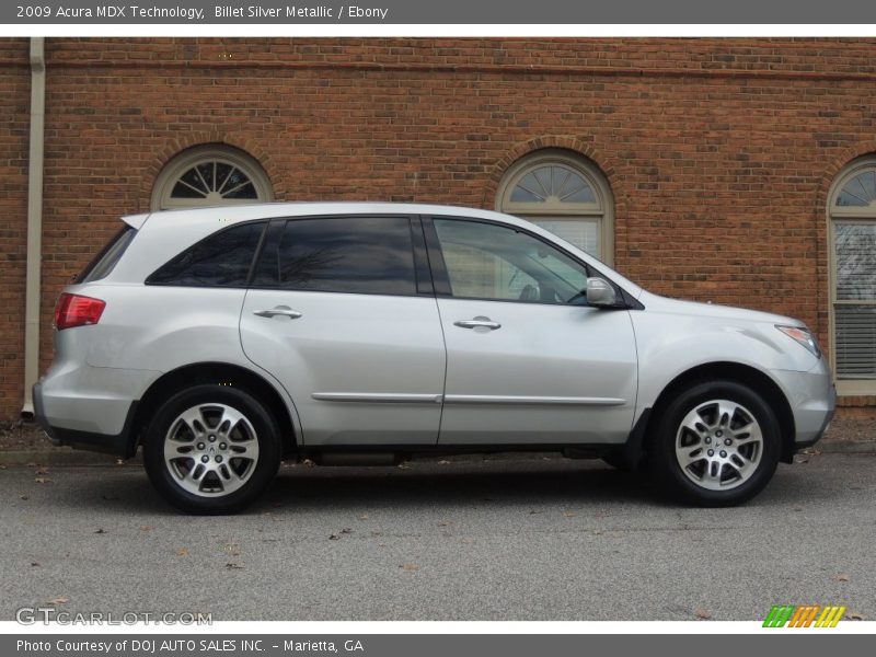Billet Silver Metallic / Ebony 2009 Acura MDX Technology