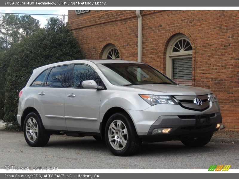 Billet Silver Metallic / Ebony 2009 Acura MDX Technology