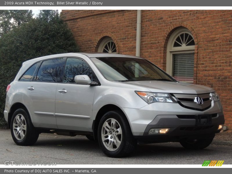 Billet Silver Metallic / Ebony 2009 Acura MDX Technology