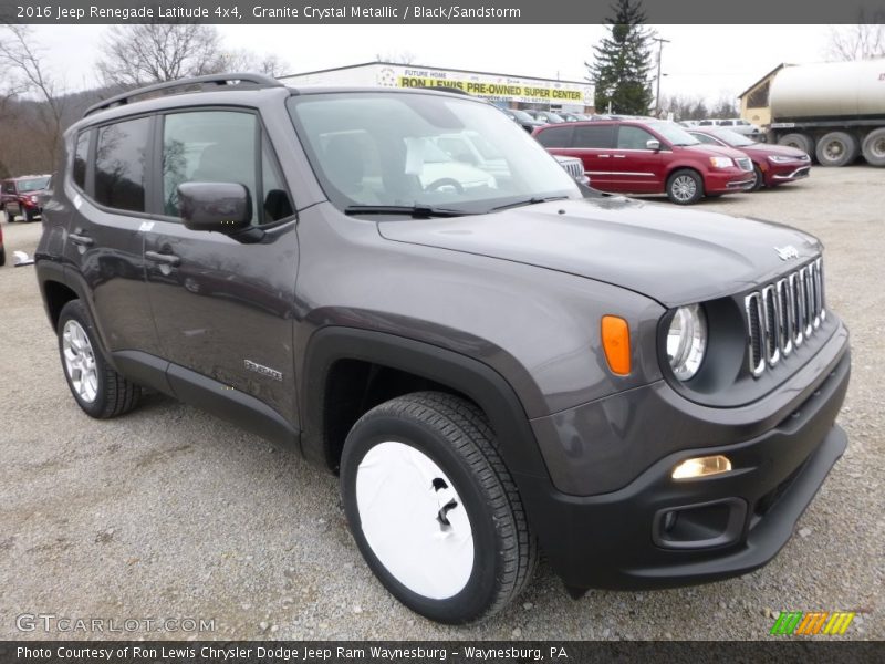 Granite Crystal Metallic / Black/Sandstorm 2016 Jeep Renegade Latitude 4x4