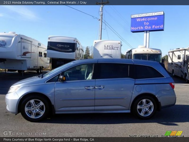 Celestial Blue Metallic / Gray 2013 Honda Odyssey Touring