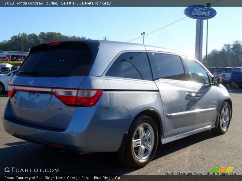 Celestial Blue Metallic / Gray 2013 Honda Odyssey Touring