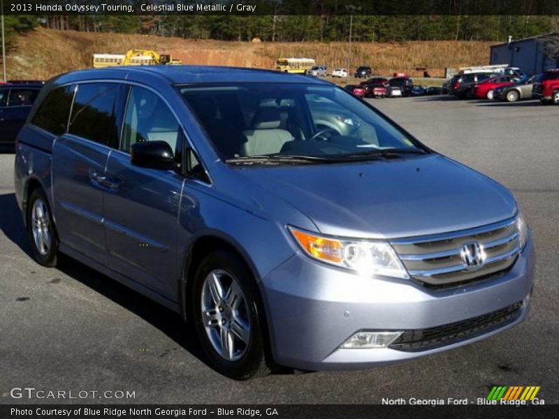 Celestial Blue Metallic / Gray 2013 Honda Odyssey Touring