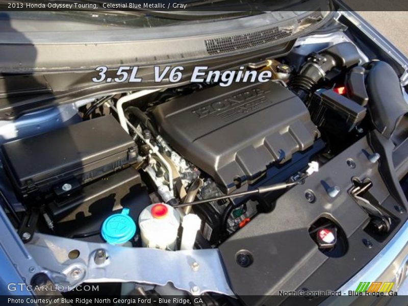 Celestial Blue Metallic / Gray 2013 Honda Odyssey Touring