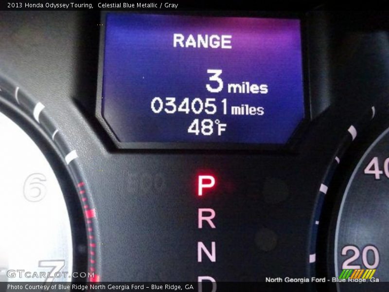 Celestial Blue Metallic / Gray 2013 Honda Odyssey Touring