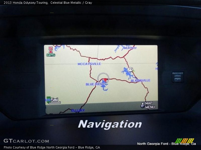 Celestial Blue Metallic / Gray 2013 Honda Odyssey Touring