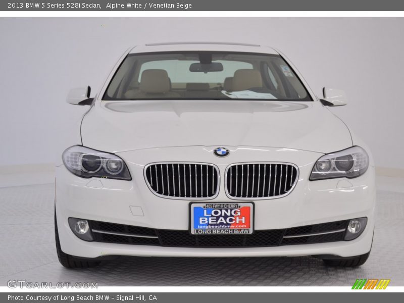 Alpine White / Venetian Beige 2013 BMW 5 Series 528i Sedan