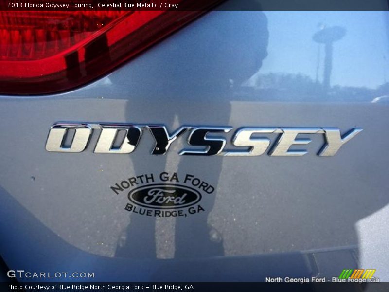 Celestial Blue Metallic / Gray 2013 Honda Odyssey Touring