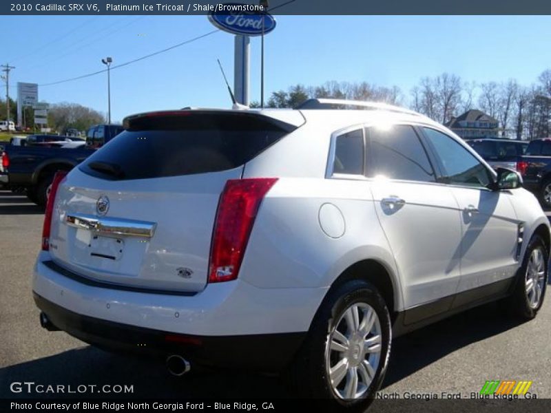 Platinum Ice Tricoat / Shale/Brownstone 2010 Cadillac SRX V6