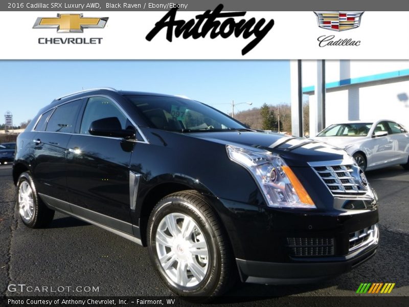 Black Raven / Ebony/Ebony 2016 Cadillac SRX Luxury AWD