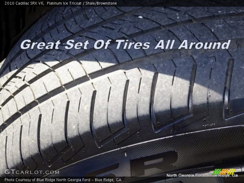Platinum Ice Tricoat / Shale/Brownstone 2010 Cadillac SRX V6