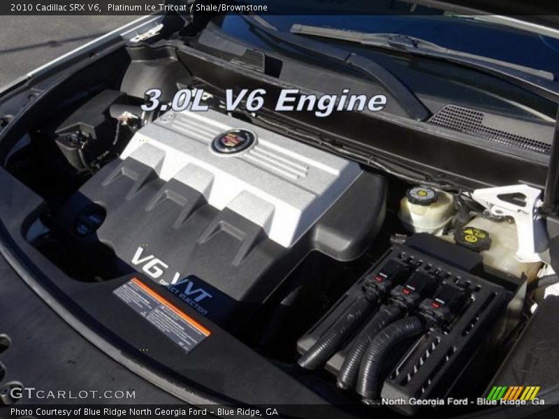 Platinum Ice Tricoat / Shale/Brownstone 2010 Cadillac SRX V6