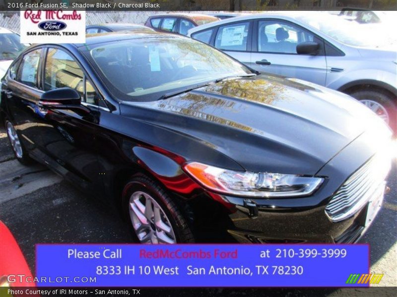 Shadow Black / Charcoal Black 2016 Ford Fusion SE