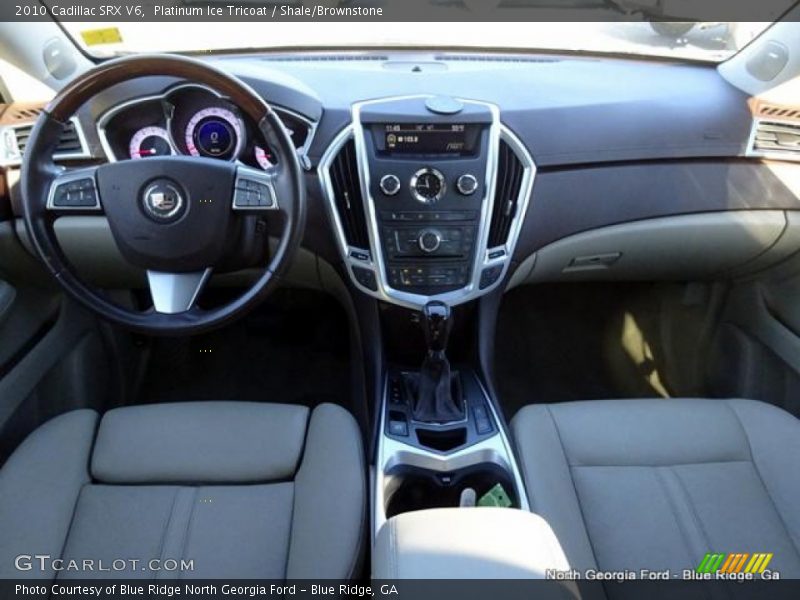 Platinum Ice Tricoat / Shale/Brownstone 2010 Cadillac SRX V6